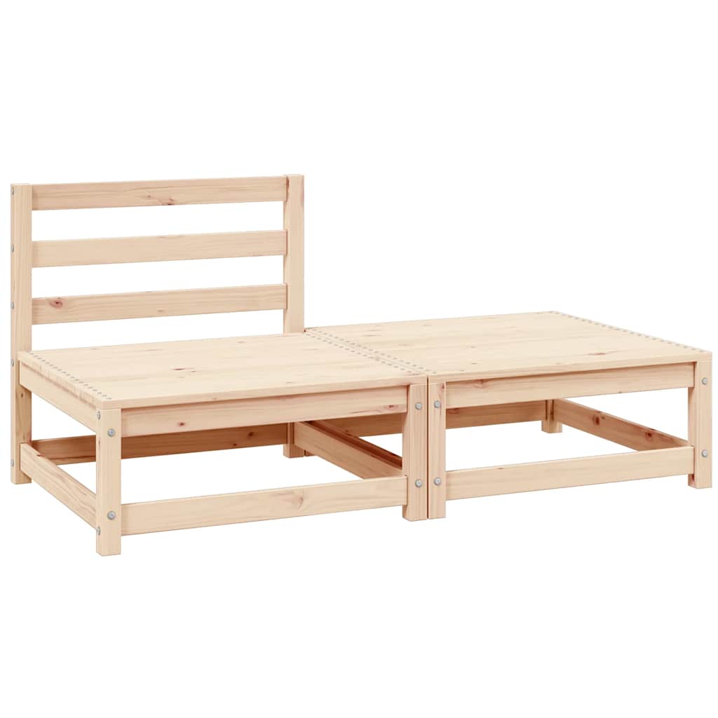 foto del prodotto set divani da giardino 2 pz in legno massello di pino cod mxl 39313