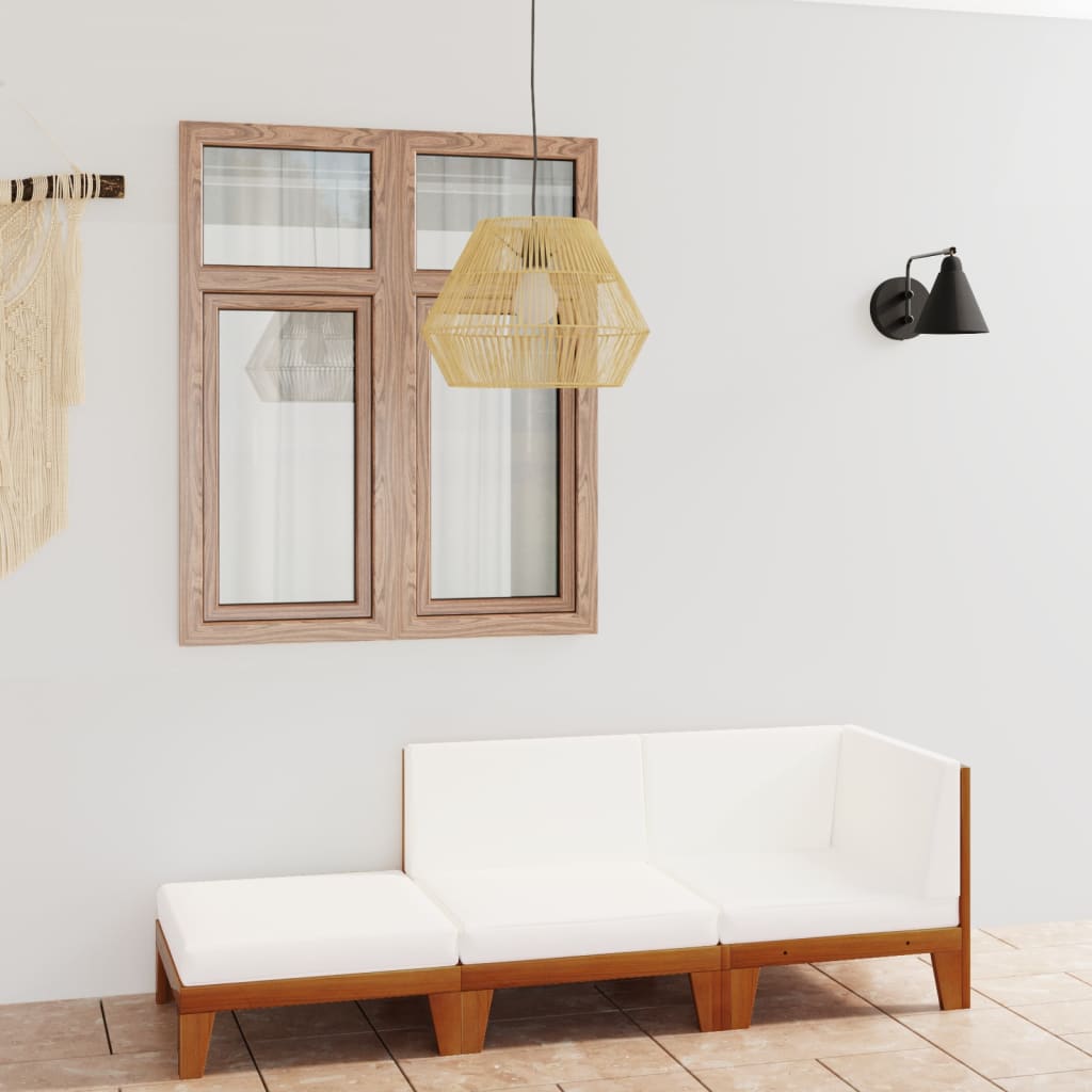 foto del prodotto set divani da giardino 3 pz con cuscini in massello di acacia cod mxl 40350