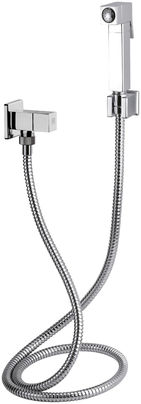 foto del prodotto set doccetta bidet relax sq con doccia quadrata, flessibile, rubinetto e supporto lux