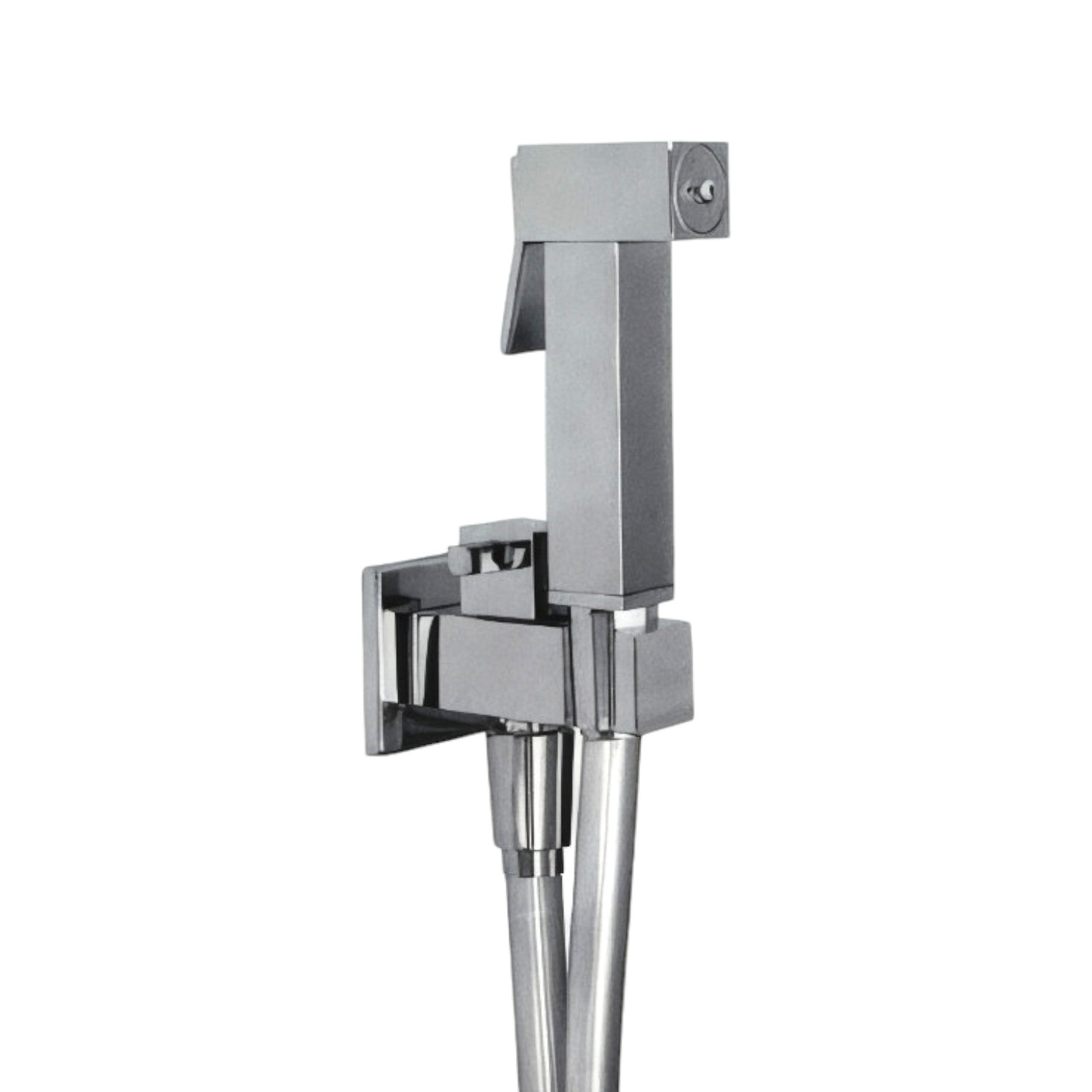 foto del prodotto set doccetta wc con rubinetto di chiusura, tutto quadrato