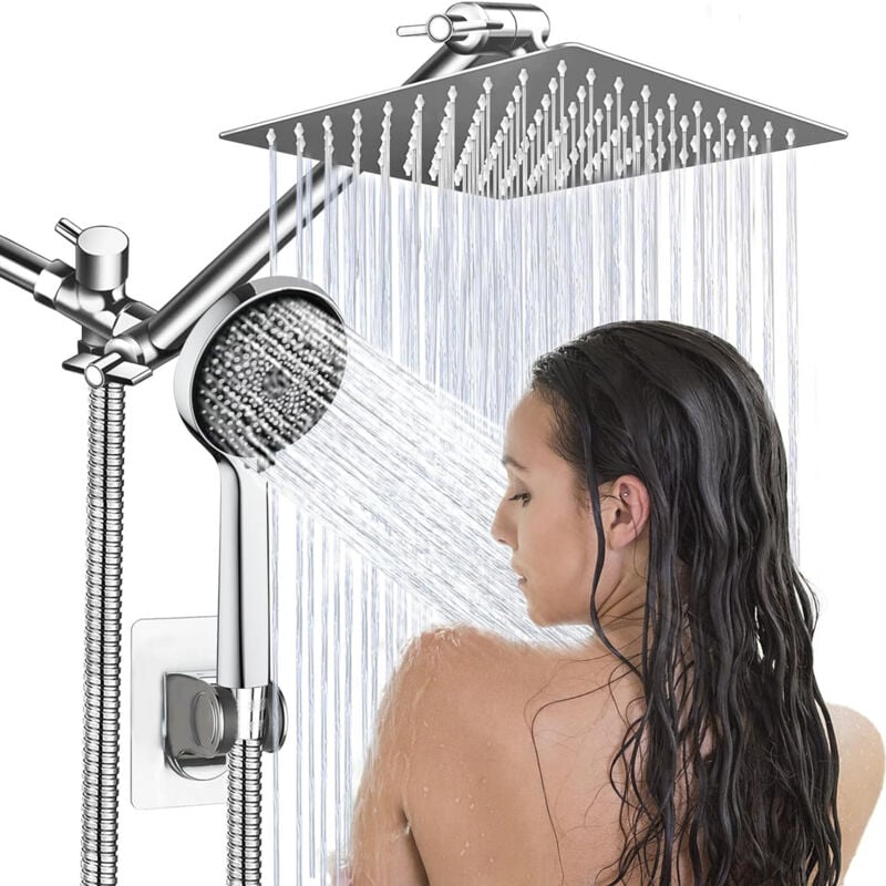 foto del prodotto set doccia a forma di stella con 3 funzioni, set doccia in acciaio inox