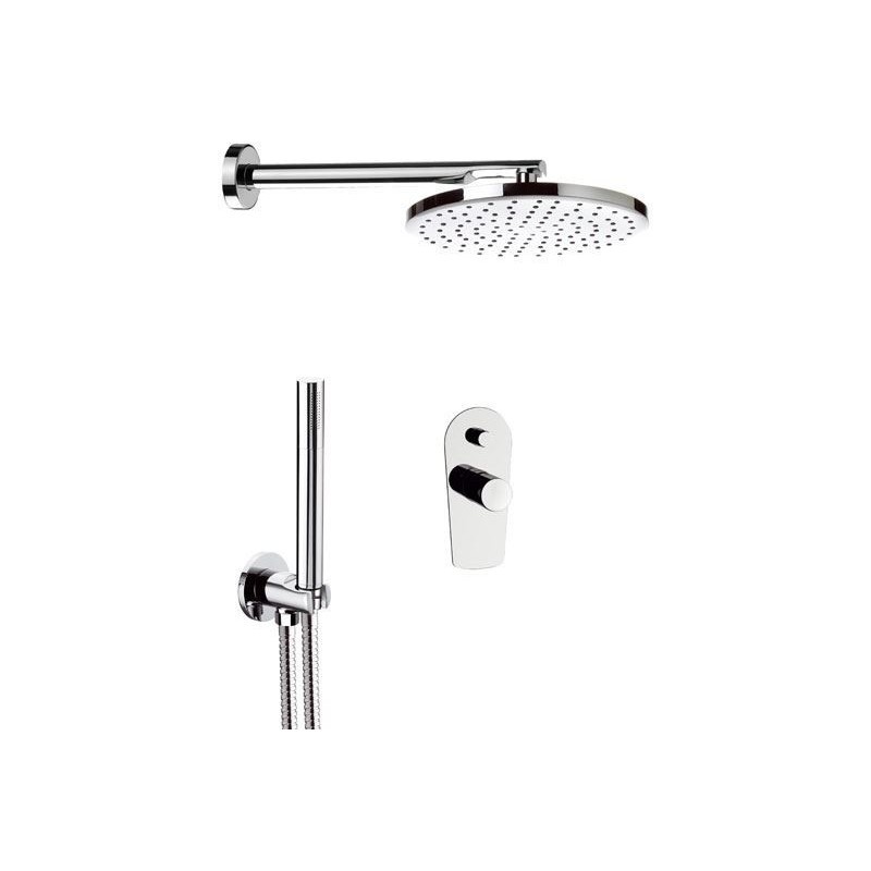 foto del prodotto set doccia completo in ottone cromato e kit completo serie fusion