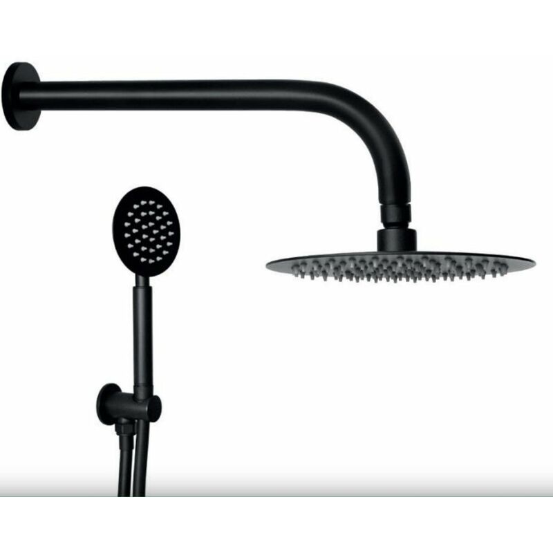 immagine 0 del prodotto set doccia completo moderno nero opaco
