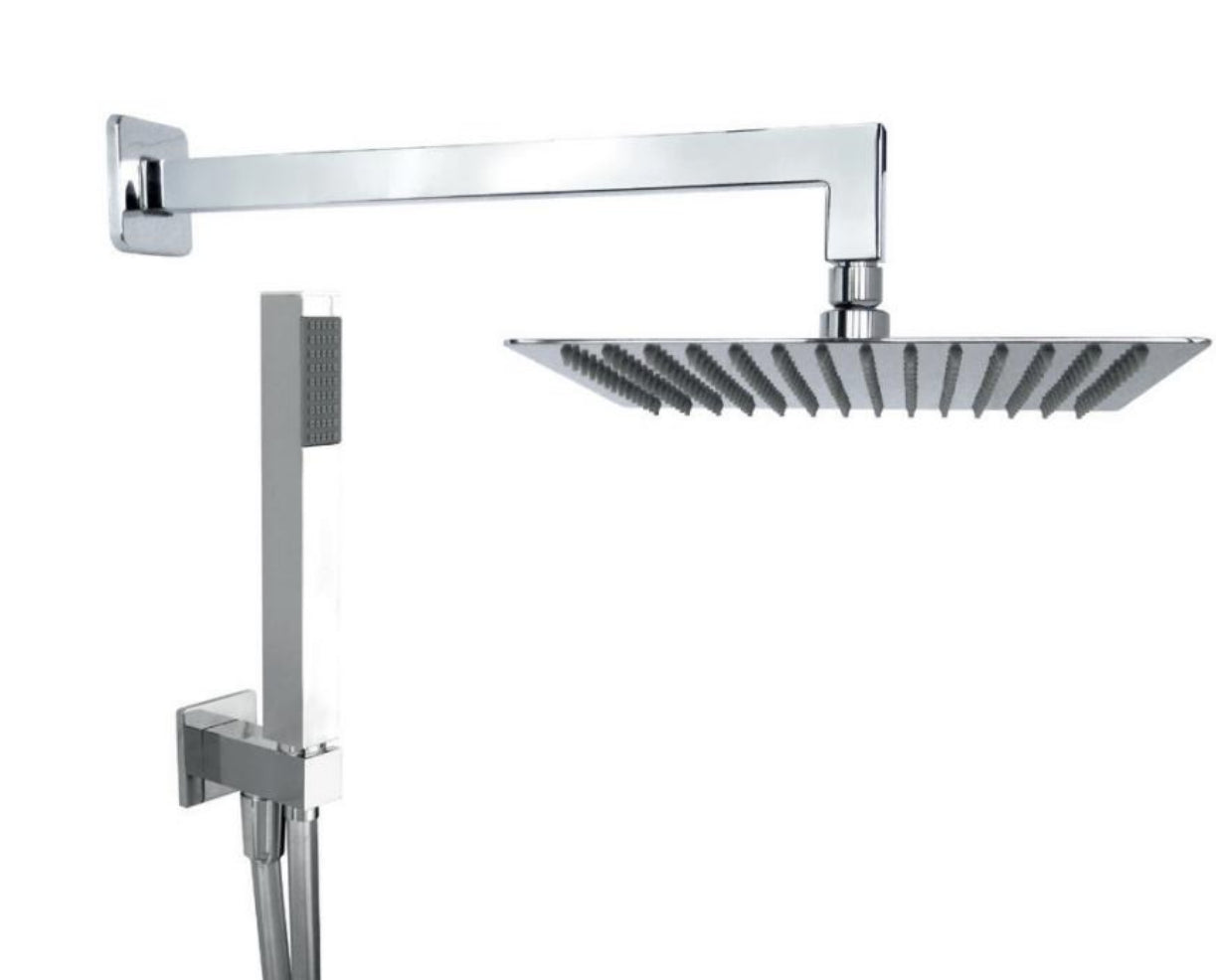 foto del prodotto set doccia completo moderno quadrato