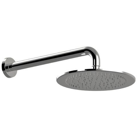foto del prodotto set doccia con braccio doccia cm 40 e soffione doccia da 40 cm, tutto ottone pesante