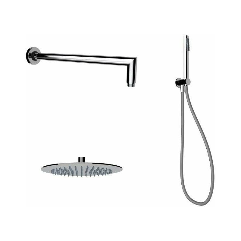 foto del prodotto set doccia con soffione 25 in colore cromo ercos round bnkisc0014 cromo