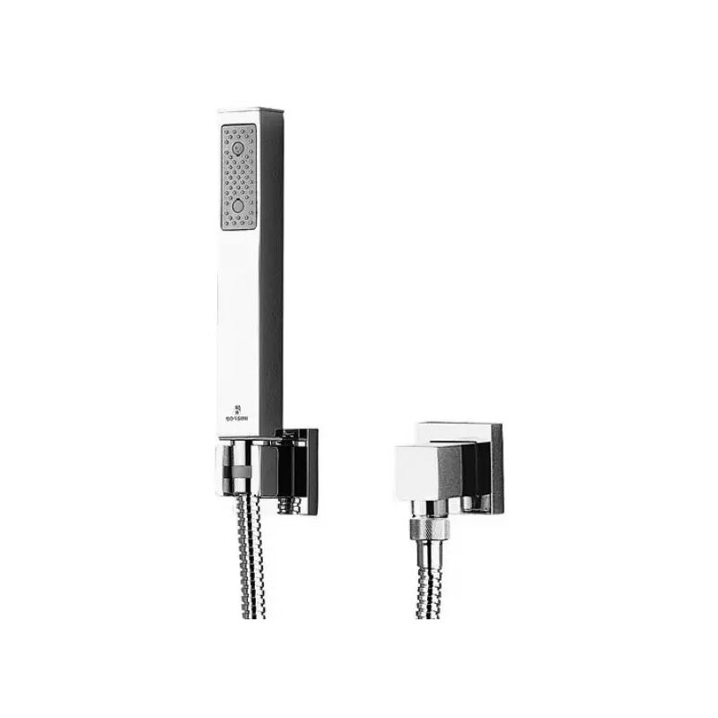 foto del prodotto set doccia con supporto fisso e presa acqua modello cube 1 getto bossini