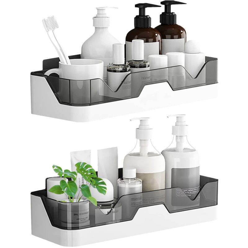 foto del prodotto set doccia da 2 pezzi, non richiede foratura, la doccia pu sostenere oltre 7 kg, contenitore per doccia da bagno cucina camera da letto,