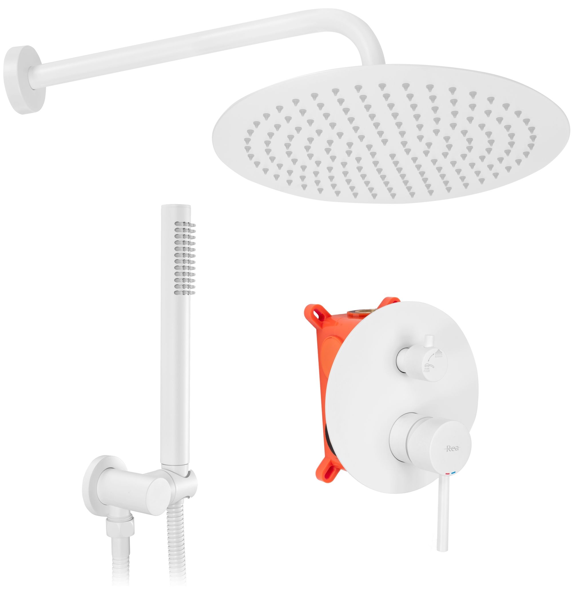 foto del prodotto set doccia da incasso rea lungo white box