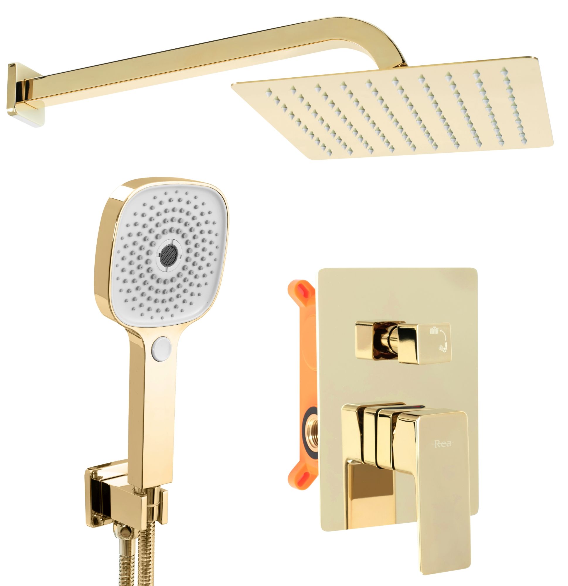 foto del prodotto set doccia da incasso rea orix gold box