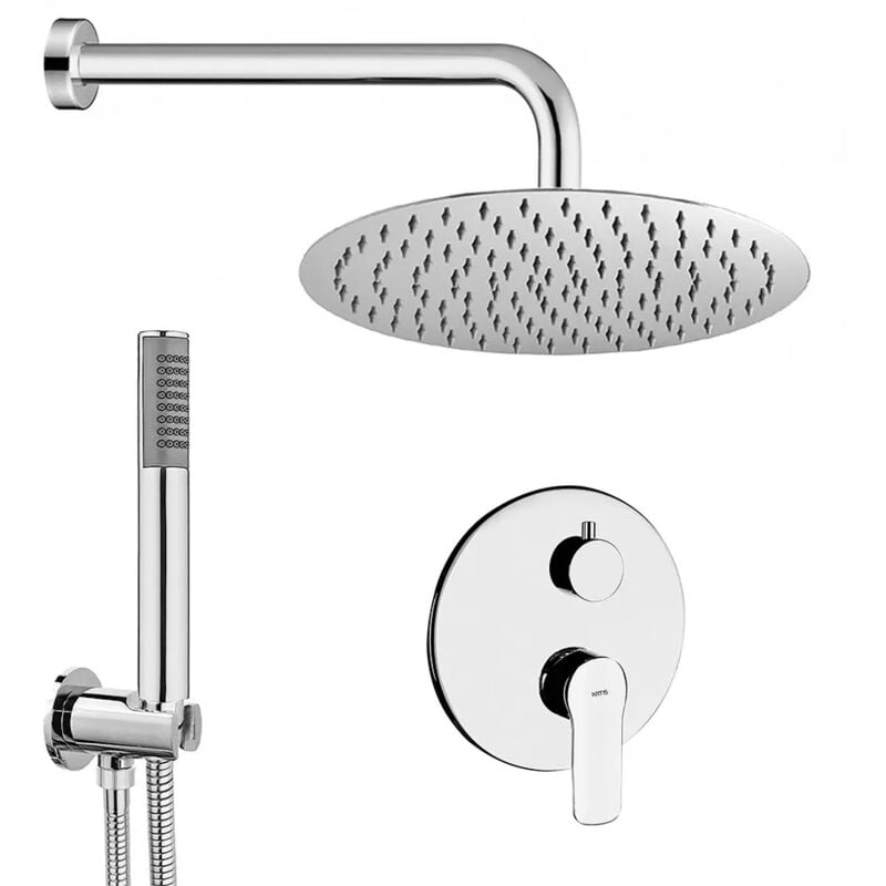 foto del prodotto set doccia incasso completo con soffione 20 slim e kit doccia punta 