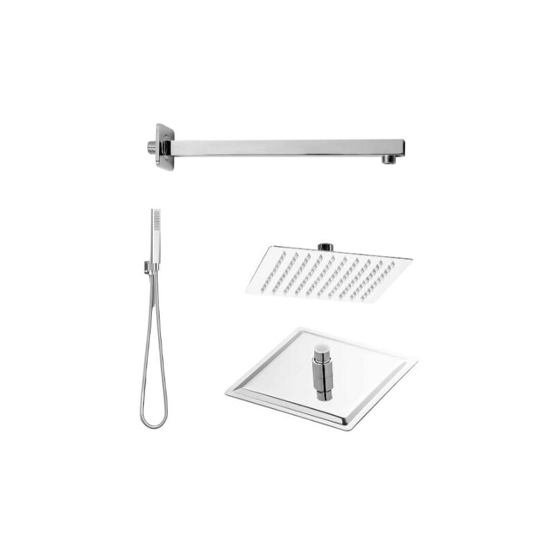 foto del prodotto set doccia quadrato smart cromo metaform