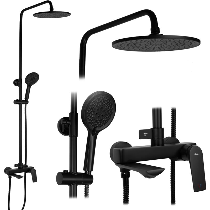 foto del prodotto set doccia rea avalon black