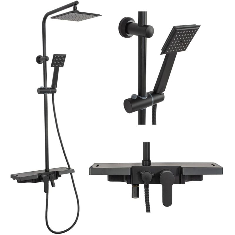 foto del prodotto set doccia rea bravo black