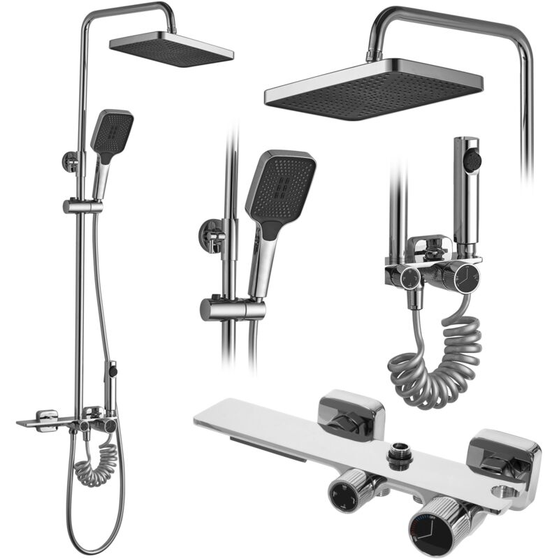 foto del prodotto set doccia rea helix chrome