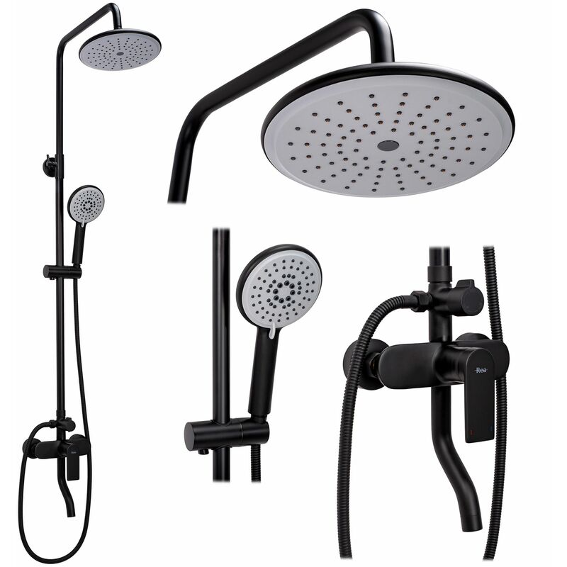 foto del prodotto set doccia rea verso black