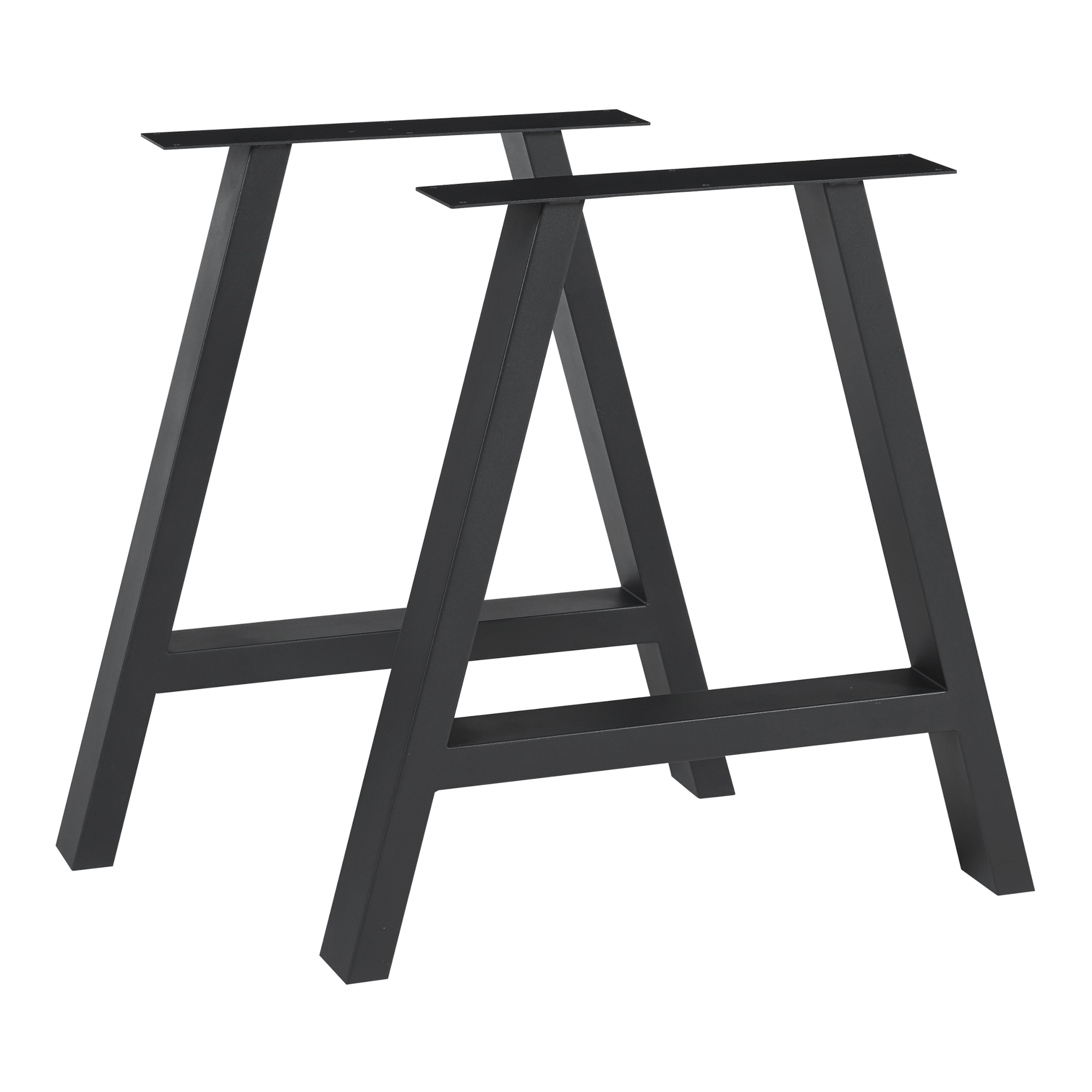 foto del prodotto set eschau di 2 gambe per mobili fai da te in acciaio axl 40 x 40 nero en.casa 