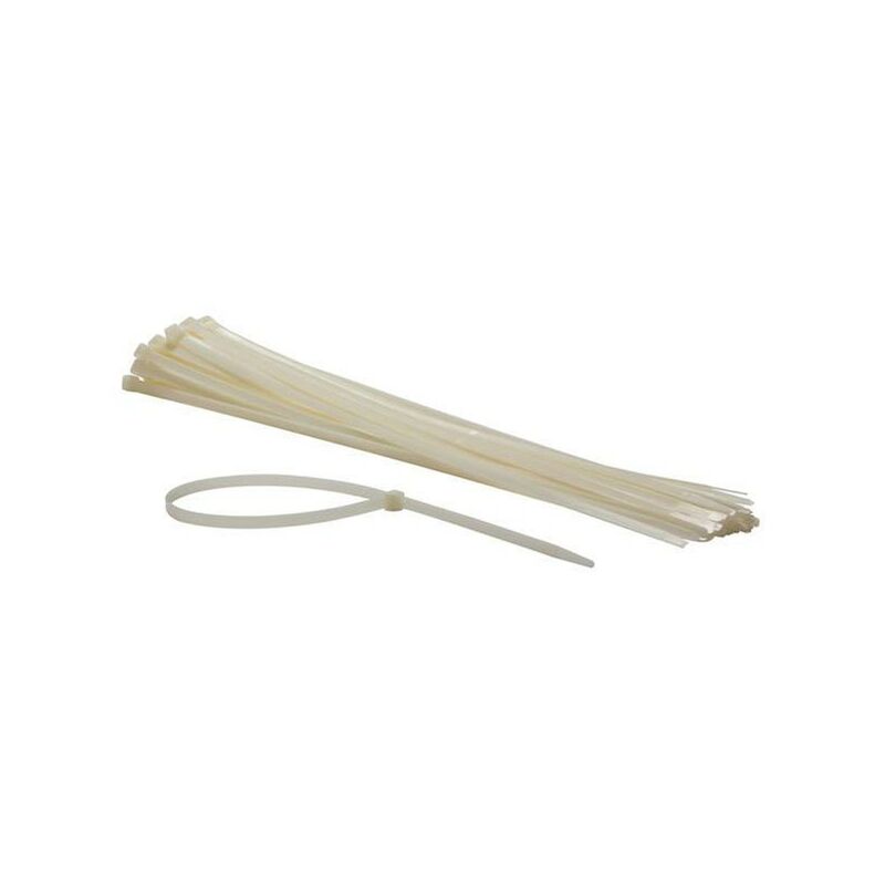 foto del prodotto set fascette in nylon 8,8 x 610 mm bianco 50 pz 