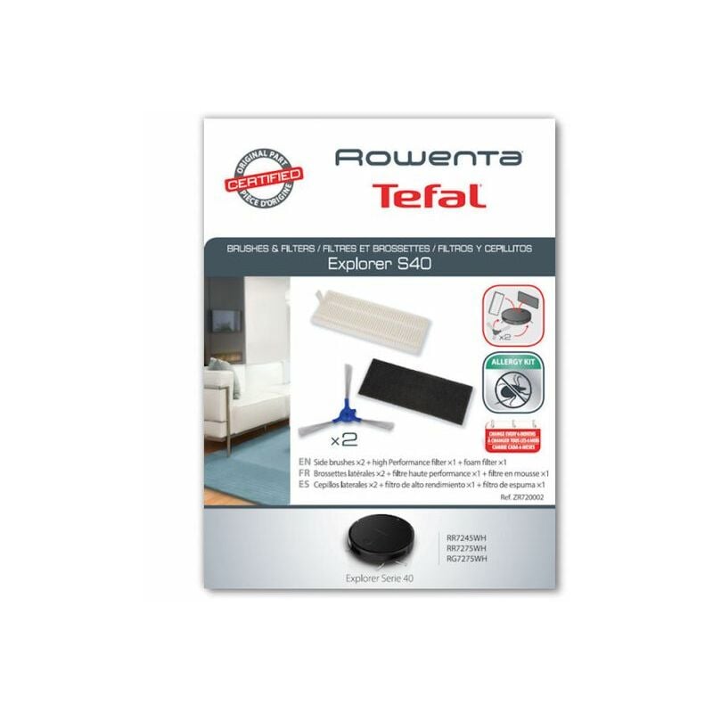 foto del prodotto set filtri e spazzole aspirapolvere rowenta 335153
