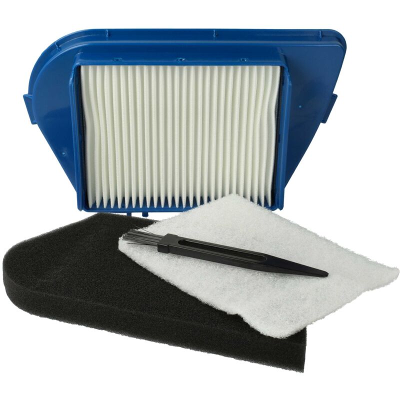 foto del prodotto set filtri/spazzola (4 pzz.) compatibile con moulinex compacteo cyclonic, mo 4521014 q0, mo 4522014 q0, mo 4523014 q0 aspirapolvere - vhbw