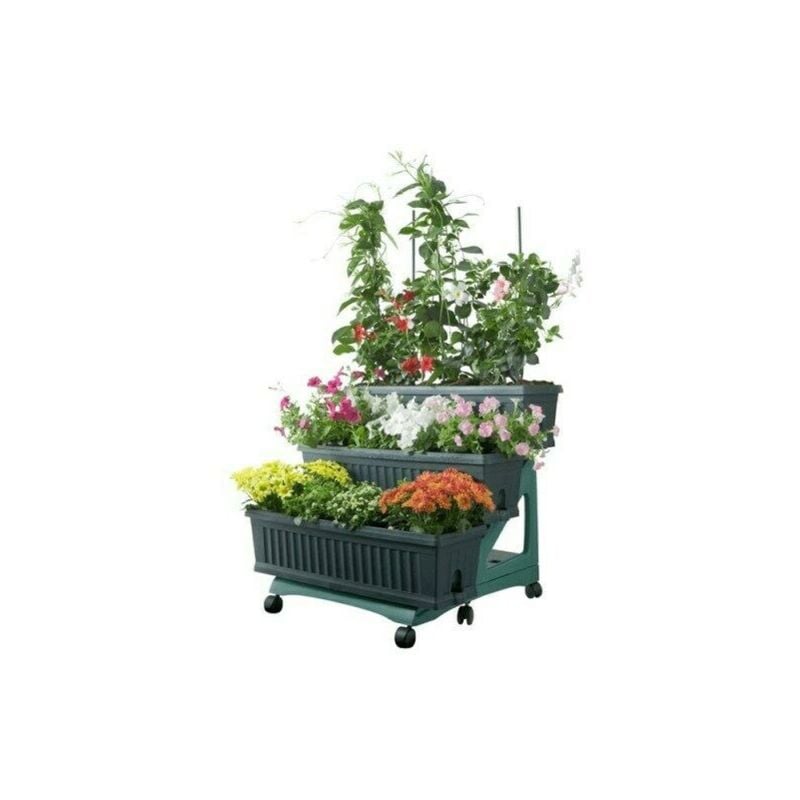 foto del prodotto set fioriere orto set 3 pz verde