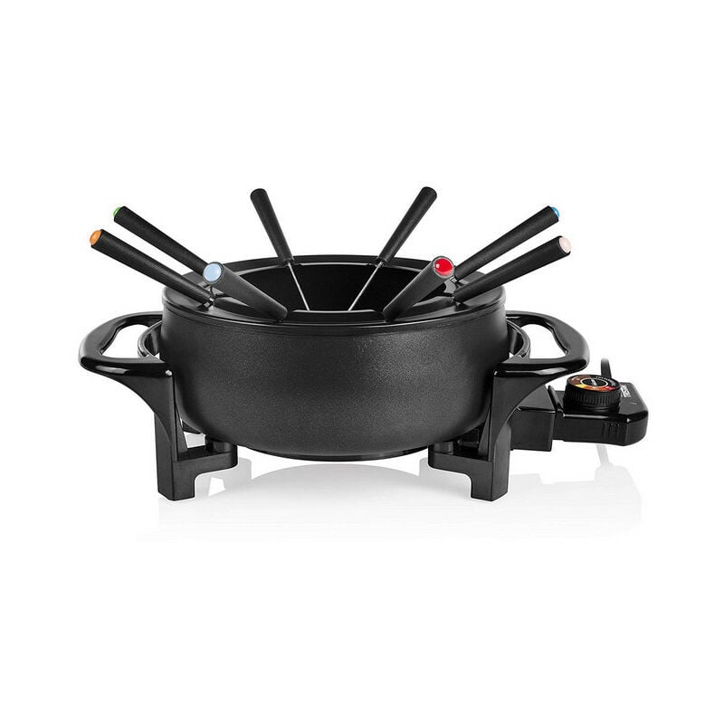 foto del prodotto set fonduta 1000w 8 forchette nero fo 1107 tristar