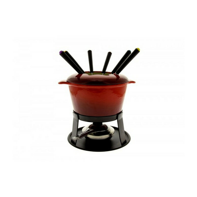 foto del prodotto set fonduta 6 forchette rosso hhf0255 tableandcook
