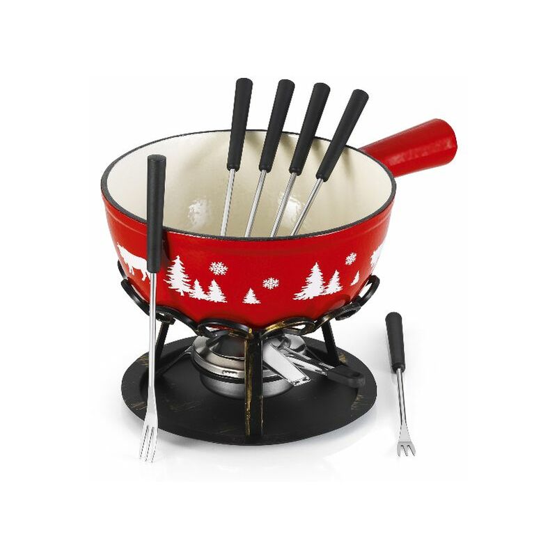 foto del prodotto set fonduta rossa alpina 24 cm dstrgarsaf tableandcook