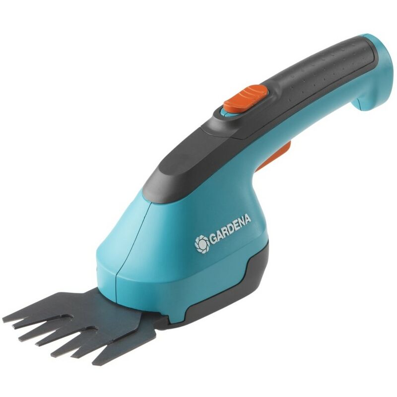 foto del prodotto set forbice a batteria per siepi e bordo prato cesoia gardena