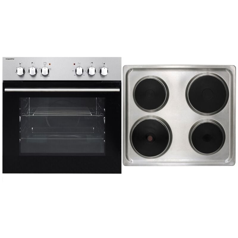 foto del prodotto set forno set installazione set piano cottura acciaio inox 3 livelli 55 l respekta eb6000ixn