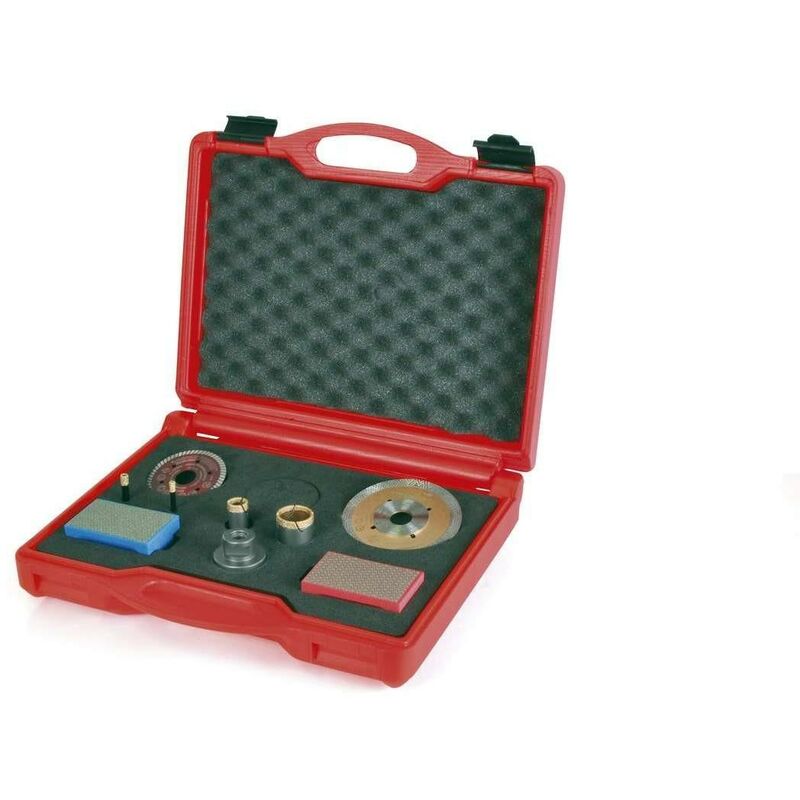 foto del prodotto set frese dischi foretti diamantati per piastrelle montolit diamond kit 300 vas