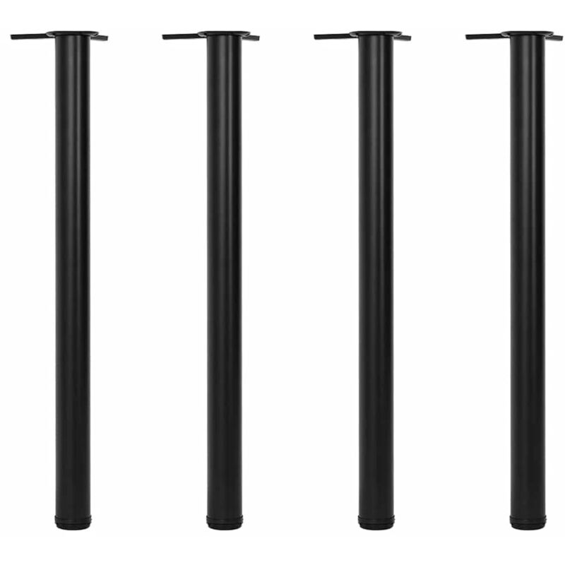 foto del prodotto set gambe tavolo altezza regolabile nere 870 mm vidaxl