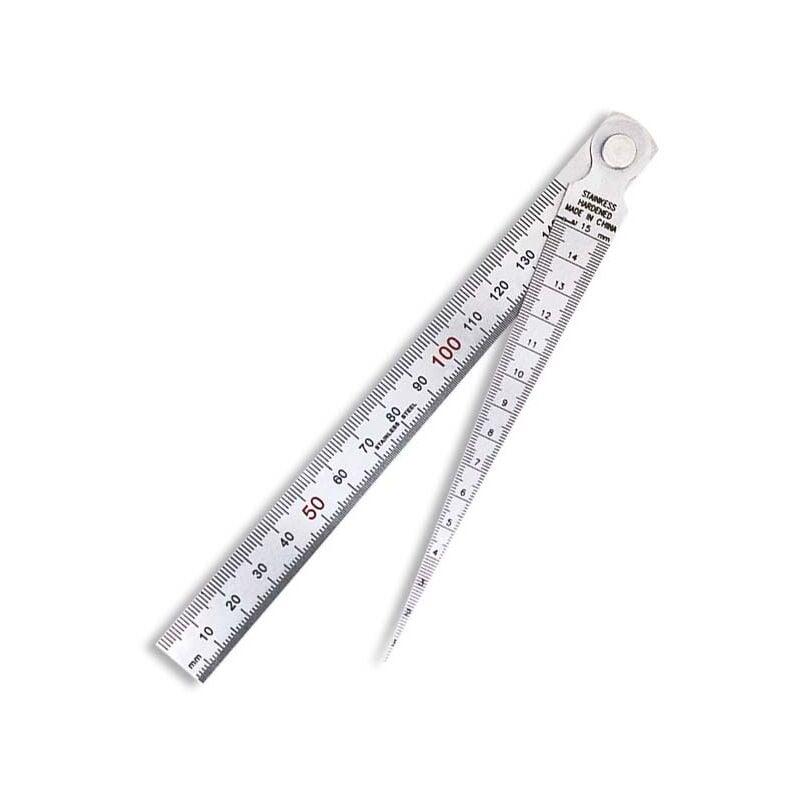 foto del prodotto set gap gauge spessimetro righello calibro reglet righello spessimetri rivetti strumento forma a cuneo righello valvola in acciaio