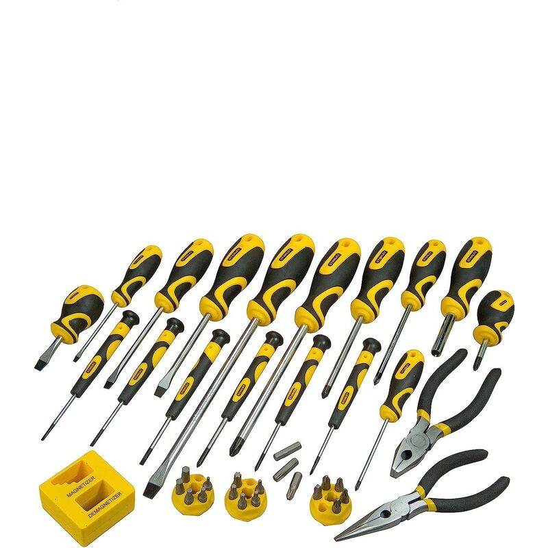 foto del prodotto set giraviti assortiti 39 pz con borsa per il trasporto stanley