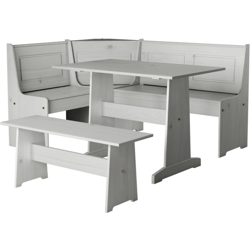 foto del prodotto set giropanca ad angolo bellahome in pino massello con contenitore 163x122x87,5 cm
