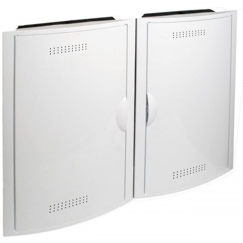 foto del prodotto set ict per incorporare 2 registri vuoti con porta cornice bianca solera 5504 2