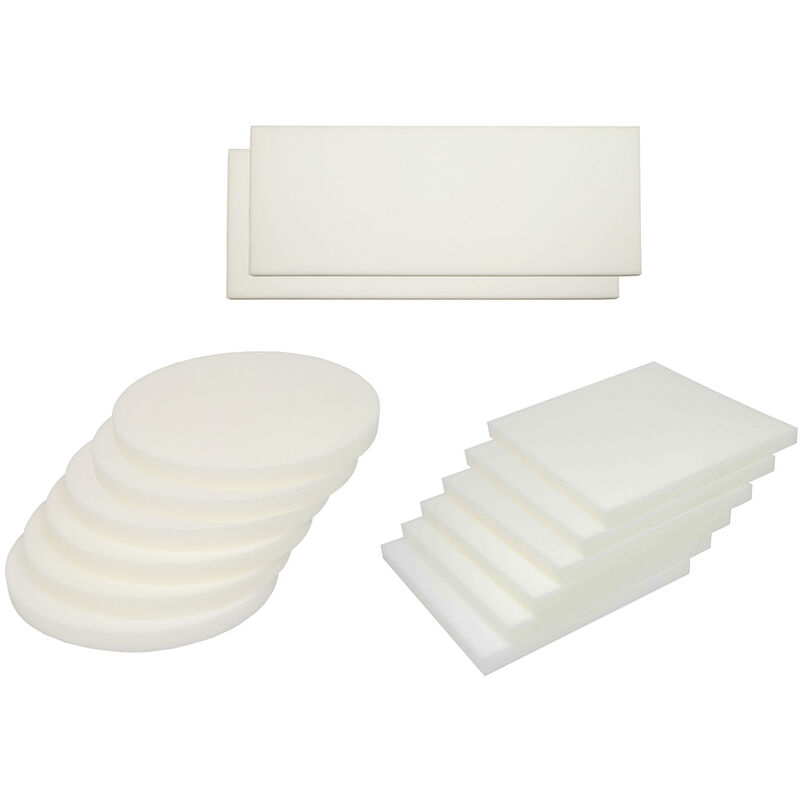 foto del prodotto set imbottiture cuscini materassi gomma piuma in varie misure made in italy, misurarotondocoloreimbottitura