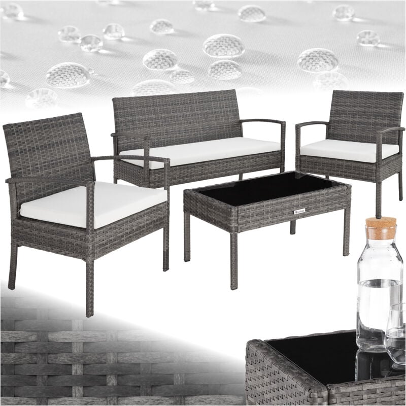 foto del prodotto set in rattan sparta 3 1 set giardino rattan, set da giardino in rattan, rattan sintetico