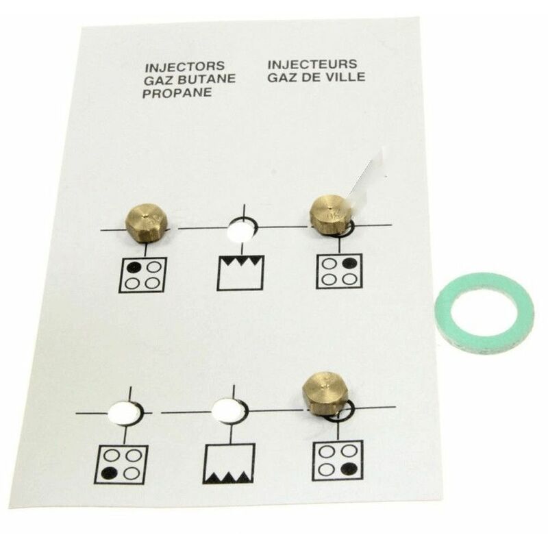 foto del prodotto set iniettore gas butano forni, fornelli elettrici e a gas beko 3352043662894745046