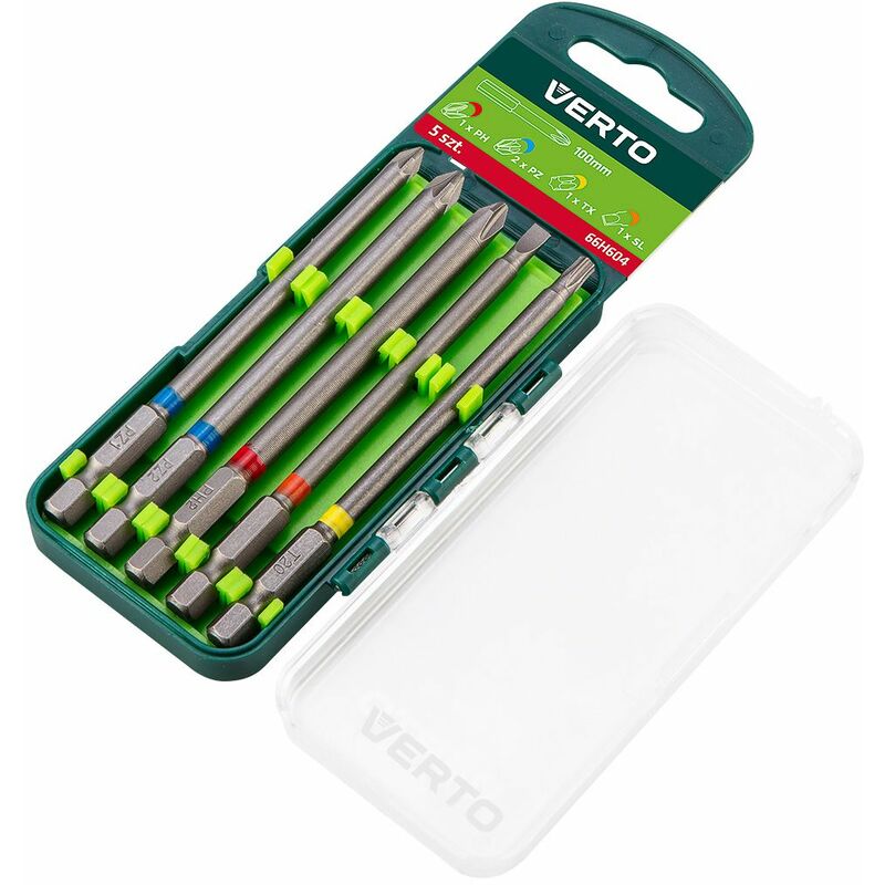 foto del prodotto set inserti 100mm 5pz extra lunghi verto