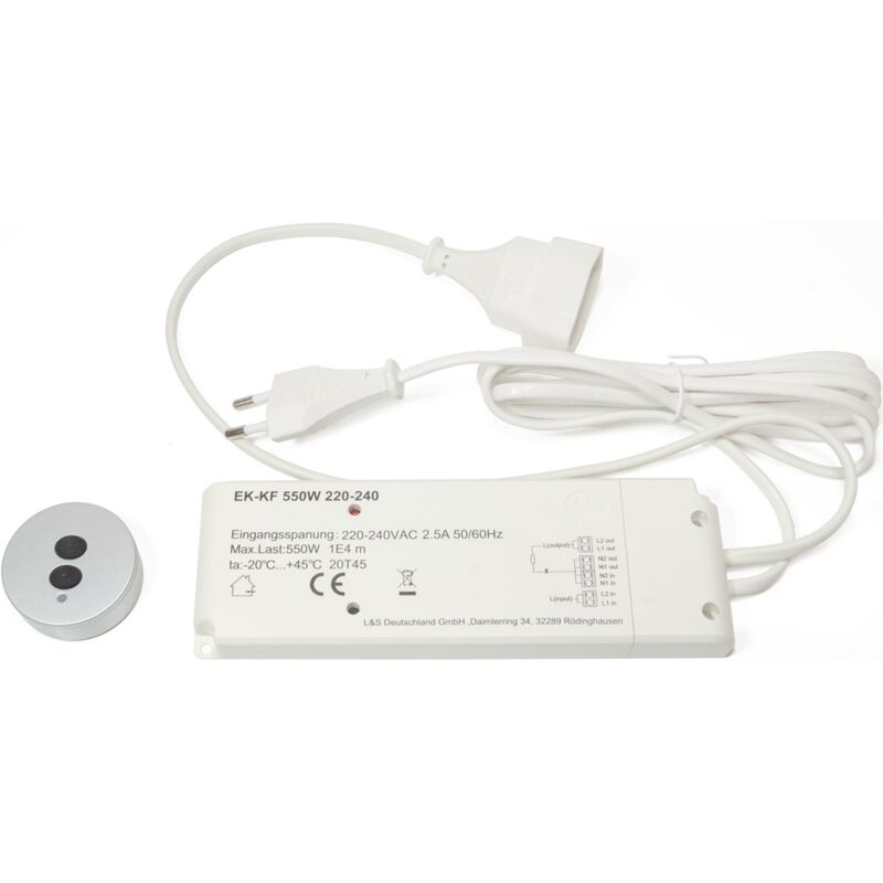 foto del prodotto set interruttori a pulsante hv 230 v 575 w bianco