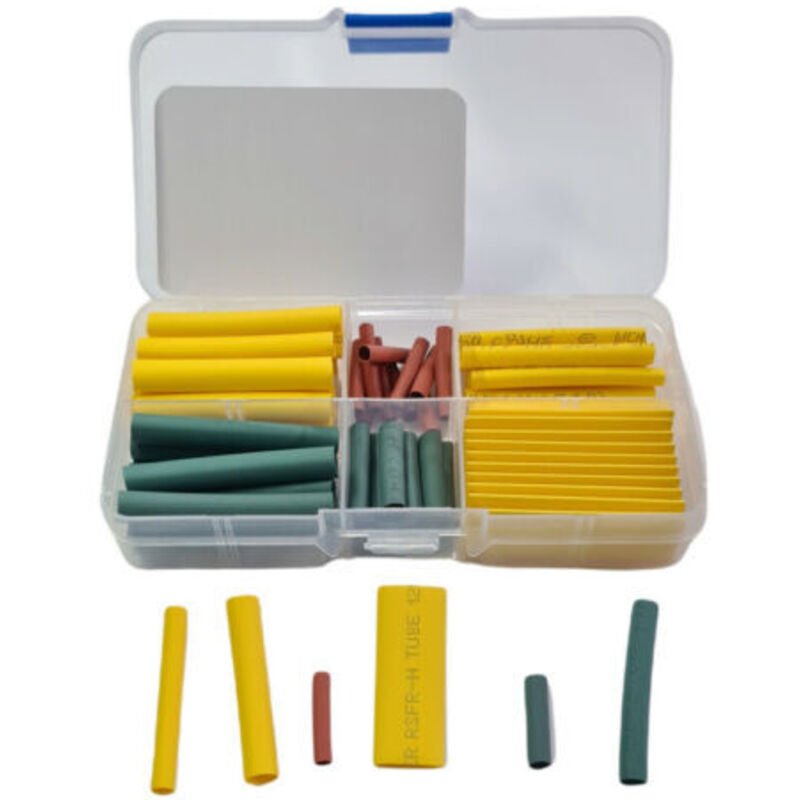 foto del prodotto set kit 60pz guaine termorestringenti assortimento cavi cavo elettrico tubi