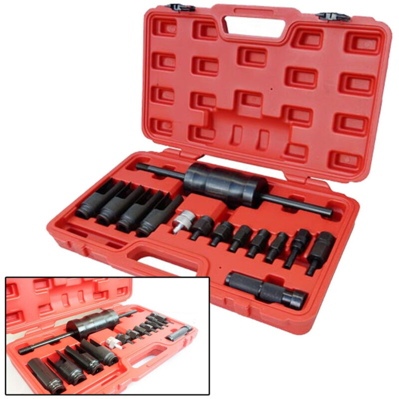 foto del prodotto set kit per estrazione iniettore iniettori universale con martello scorrevole trade shop traesio
