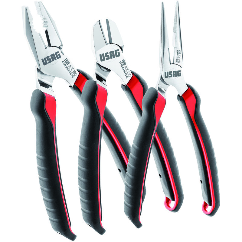 foto del prodotto set kit pinze usag 150 ax 180 pinza becchi lunghi 133 ax 160 tronchese 188 ax160