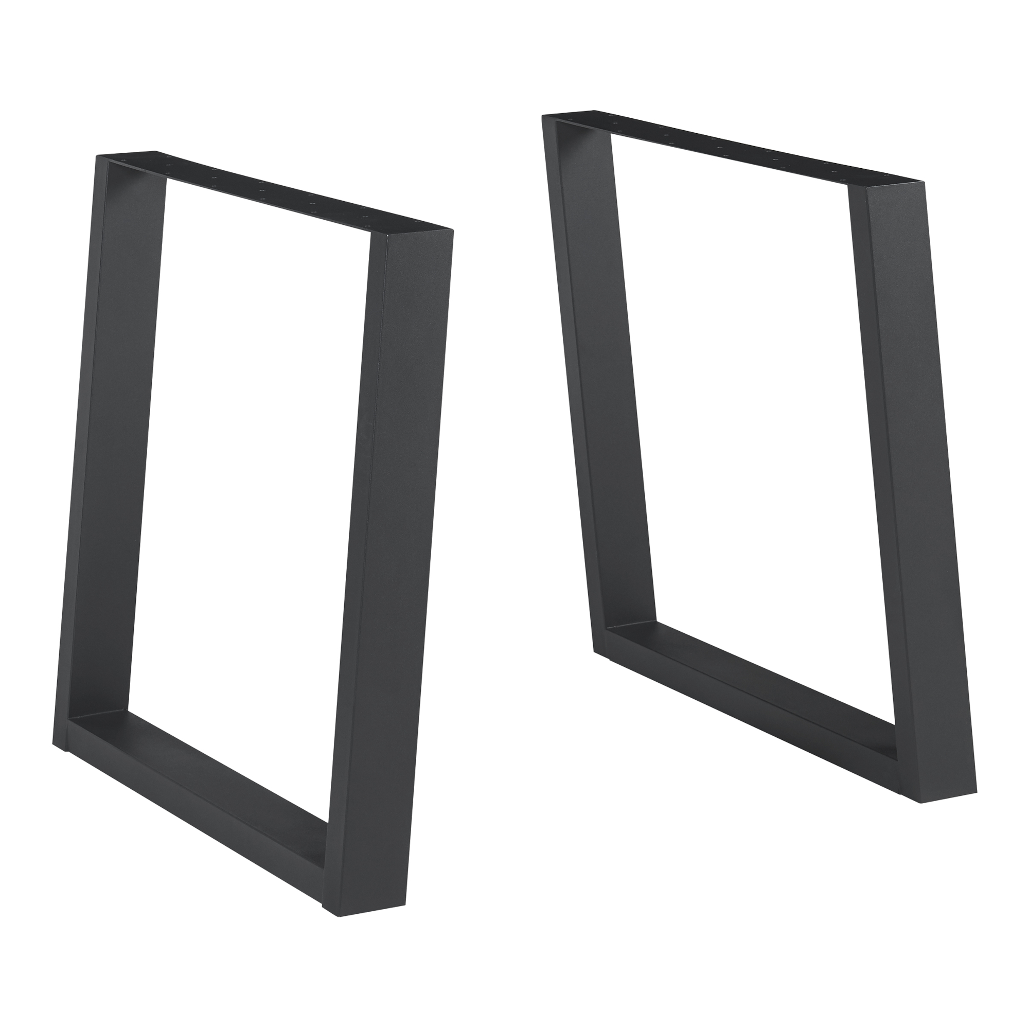 foto del prodotto set l lsfeld di 2 gambe quadrate per mobili 'fai da te' in acciaio axl 72 x 75 cm - nero en.casa