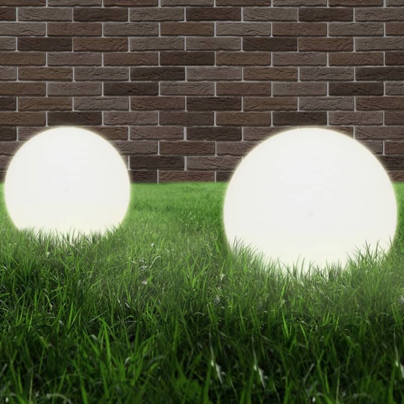 foto del prodotto set lampade a led sferiche 2 pz 40 cm in pmma vidaxl
