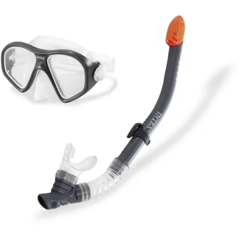 foto del prodotto set maschera e boccaglio intex reef rider multicolore in plastica cod. 55648