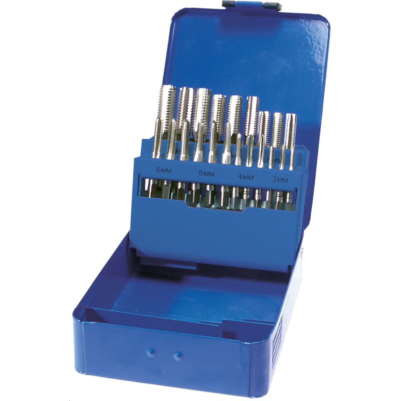 foto del prodotto set maschi e filiere m3 m12 21 pz.