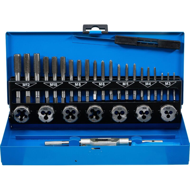 foto del prodotto set maschi e filiere m3 m12 32 pz.