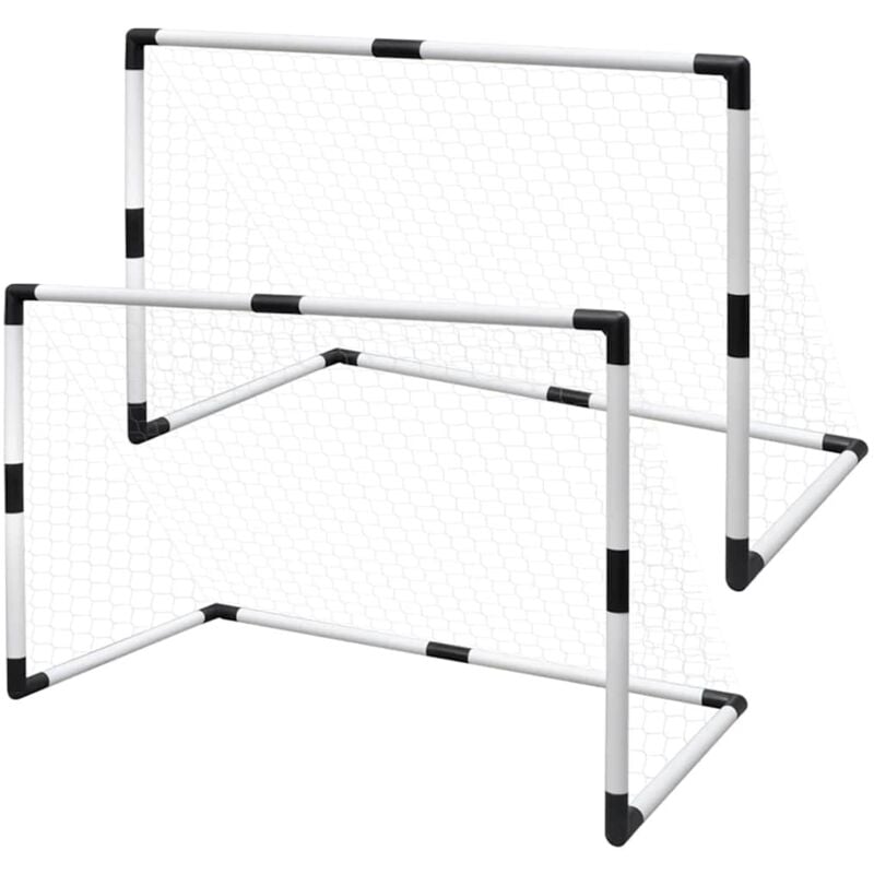 foto del prodotto set mini porte da calcio 2 pz per bambini 91,5 x 48 x 61 cm vidaxl
